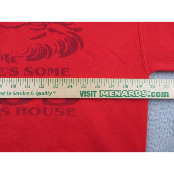 Christmas Sweatshirt Men's Medium Santa Claus Funny Holiday Hos in this House - Picture 5 of 8